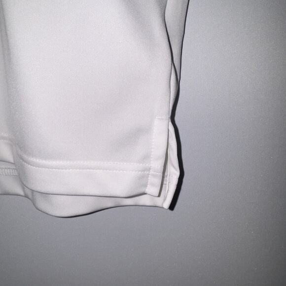 Adidas Gray & White Colorblock Polo Shirt mens Size Small - Picture 4 of 7